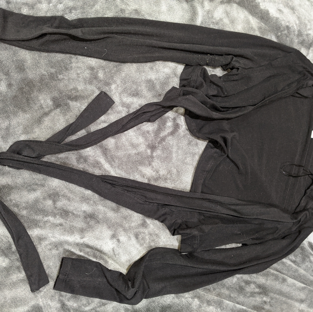 Black tied crop top from aerie